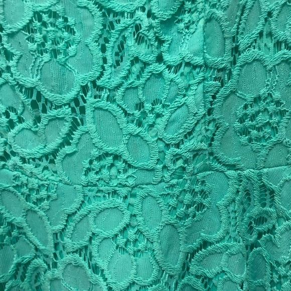 Cocktail/semi formal dress, aqua colored - Picture 3 of 5